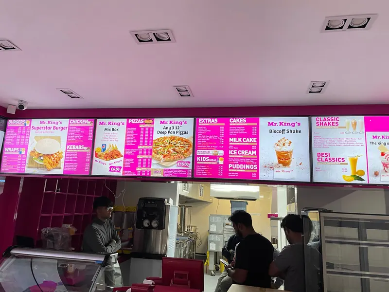 Menu boards · Mr King’s